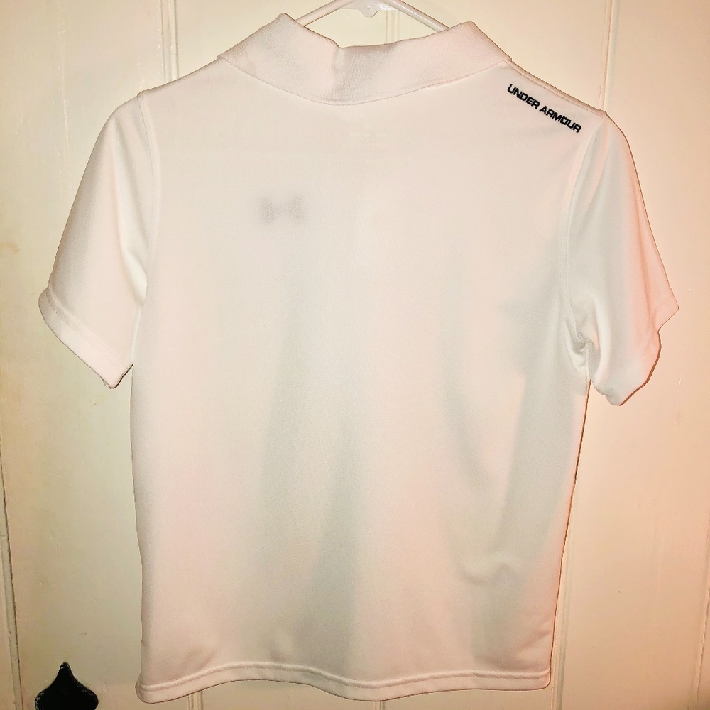 Under Armour Boy's Collar Heatgear Polo Shirt YLG - Picture 3 of 3